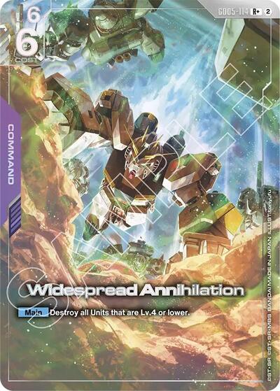 Widespread Annihilation (R+) - GD05-114 - Full Art Rare - Freedom Ascension