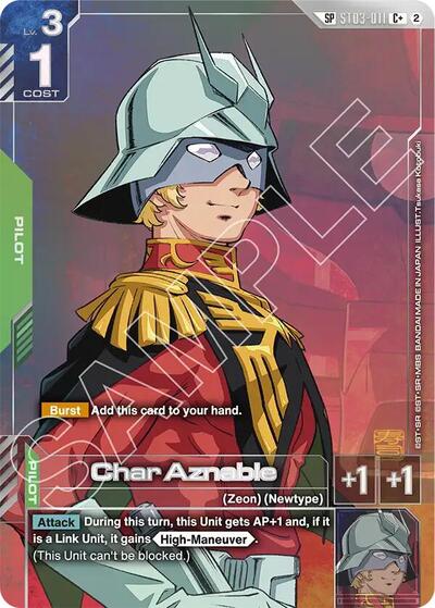 Char Aznable (C+) (SP) - ST03-011 - Full Art Common - Freedom Ascension