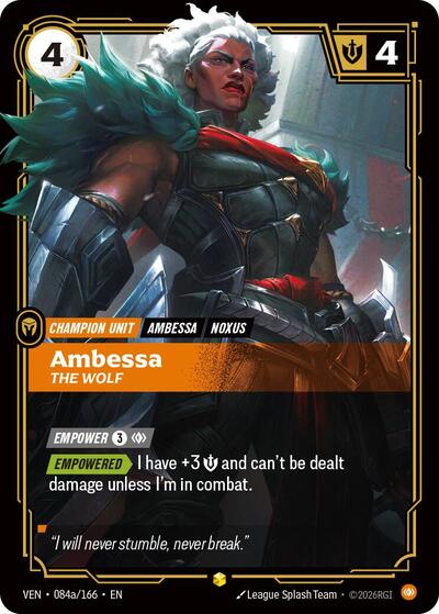 Ambessa, The Wolf - 084a/166 - Showcase (Alternate Art) - Vendetta