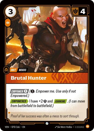 Brutal Hunter - 070/166 - Common - Vendetta