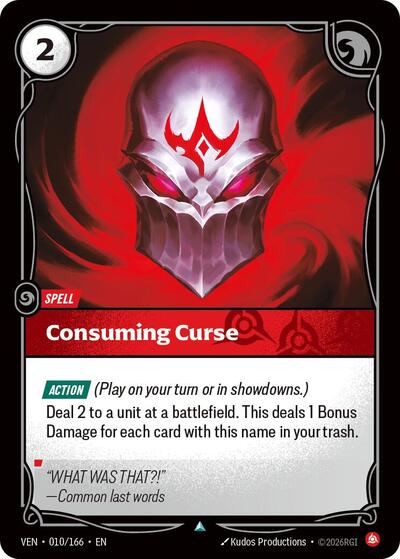 Consuming Curse - 010/166 - Uncommon - Vendetta