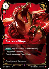 Decree of Rage - 015/166 - Rare - Vendetta