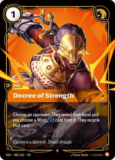 Decree of Strength - 085/166 - Rare - Vendetta