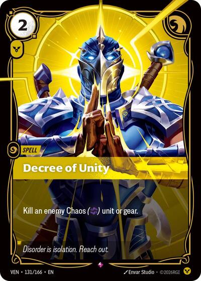 Decree of Unity - 131/166 - Rare - Vendetta