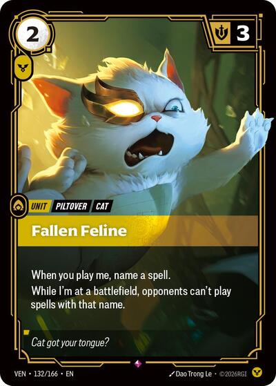 Fallen Feline - 132/166 - Rare - Vendetta