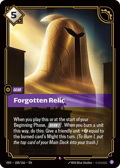 Forgotten Relic - 108/166 - Rare - Vendetta