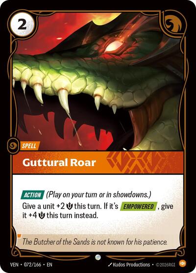 Guttural Roar - 072/166 - Common - Vendetta