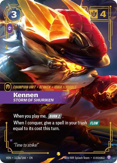 Kennen, Storm of Shuriken - 113a/166 - Showcase (Alternate Art) - Vendetta