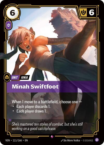 Minah Swiftfoot - 111/166 - Rare - Vendetta