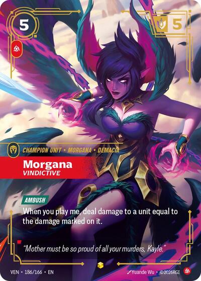 Morgana, Vindictive - 186/166 - Showcase (Overnumbered) - Vendetta