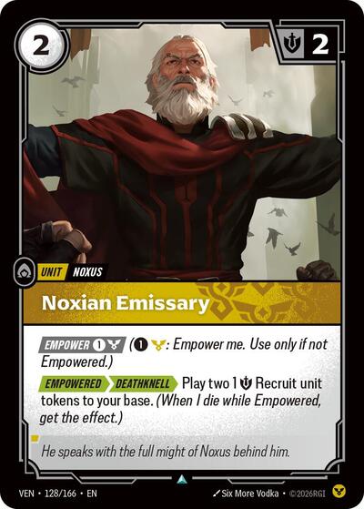 Noxian Emissary - 128/166 - Uncommon - Vendetta