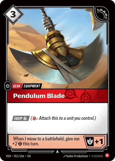 Pendulum Blade - 011/166 - Uncommon - Vendetta