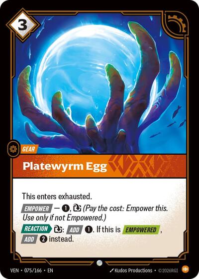 Platewyrm Egg - 075/166 - Common - Vendetta
