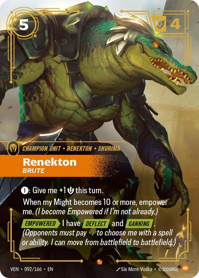 Renekton, Brute - 092/166 - Epic - Vendetta