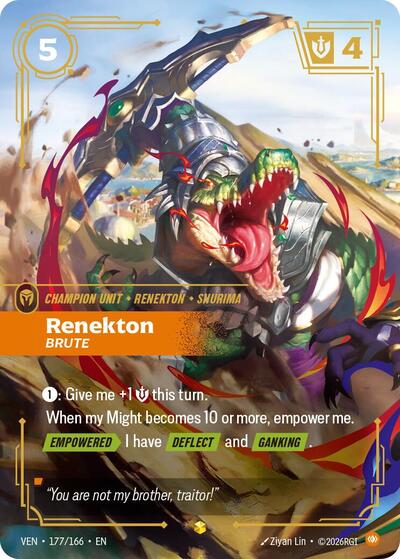 Renekton, Brute - 177/166 - Showcase (Overnumbered) - Vendetta