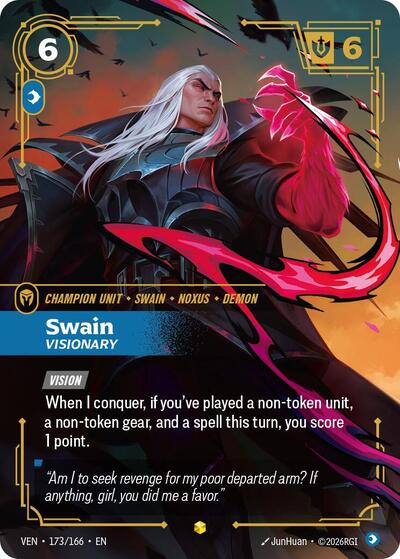 Swain, Visionary - 173/166 - Showcase (Overnumbered) - Vendetta