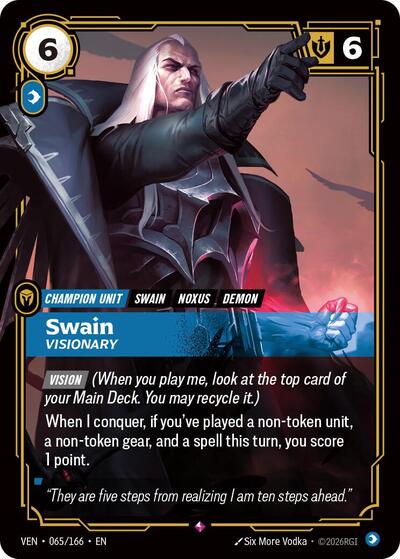 Swain, Visionary - 065/166 - Rare - Vendetta