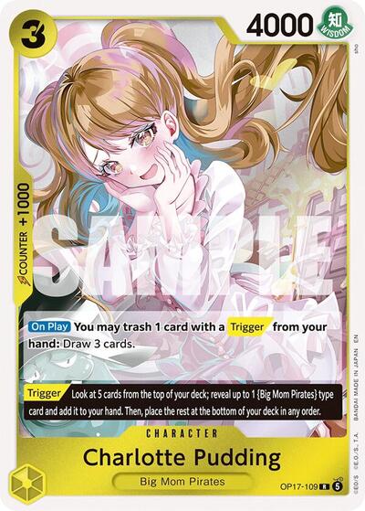 Charlotte Pudding - OP17-109 - Rare - The World's Strongest Warriors