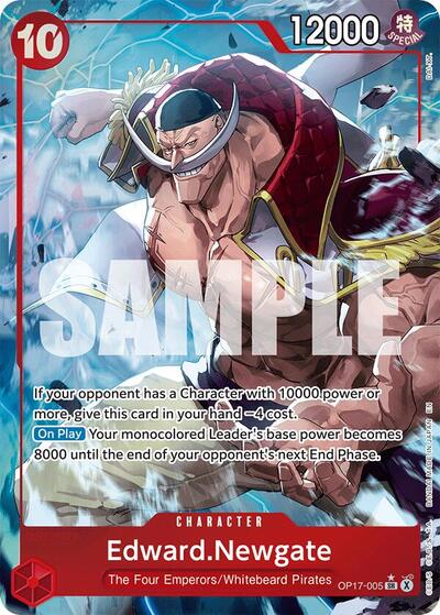Edward.Newgate - OP17-005 - Super Rare (Alternate Art) - The World's Strongest Warriors