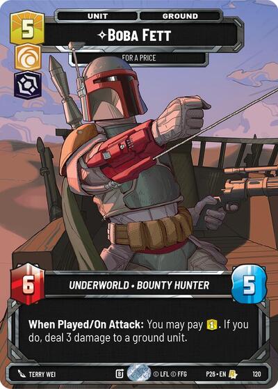 Boba Fett - For a Price (Participation) - 120 - Rare - Galactic Championship 2026