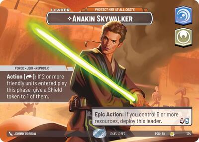 Anakin Skywalker - Protect Her At All Costs (Prize Wall) - 134 - Rare - Galactic Championship 2026