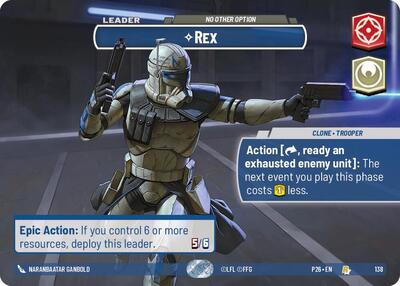 Rex - No Other Option (Prize Wall) - 138 - Rare - Galactic Championship 2026