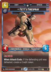 Fett's Firespray - In Pursuit (Prize Wall) - 151 - Rare - Galactic Championship 2026