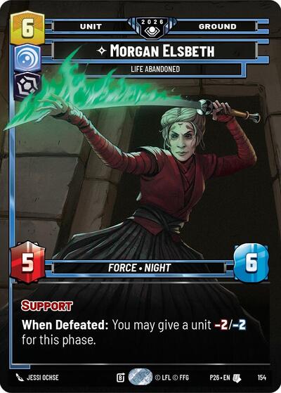 Morgan Elsbeth - Life Abandoned (Prize Wall) - 154 - Uncommon (Foil) - Galactic Championship 2026
