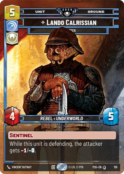 Lando Calrissian - Eyes Open (Prize Wall) - 155 - Special (Foil) - Galactic Championship 2026