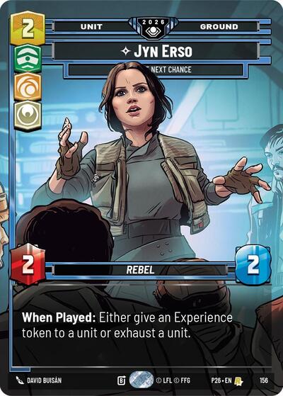 Jyn Erso - Take the Next Chance (Prize Wall) - 156 - Rare (Foil) - Galactic Championship 2026