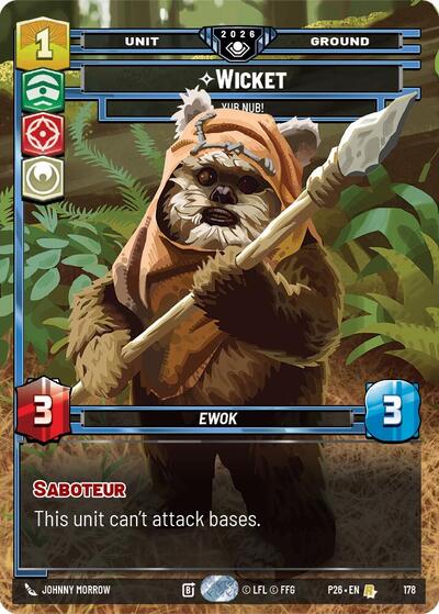 Wicket - Yub Nub! - 178 - Rare - Galactic Championship 2026