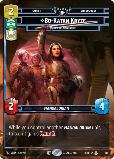 Bo-Katan Kryze - For All of Mandalore - 181 - Rare - Galactic Championship 2026