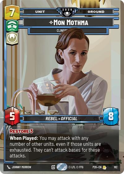Mon Mothma - Clinging to Hope - 182 - Rare - Galactic Championship 2026