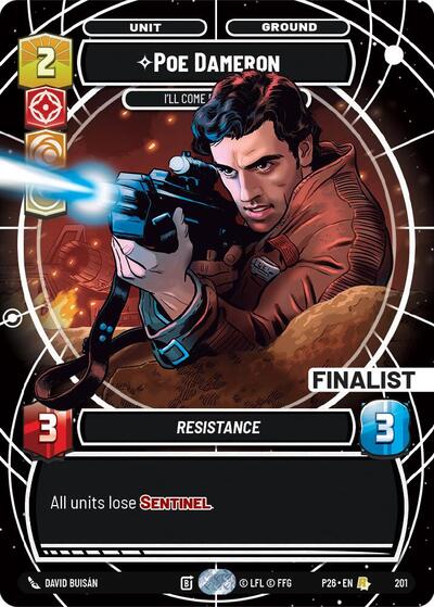 Poe Dameron - I'll Come Back For You (Finalist) - 201 - Rare - Galactic Championship 2026