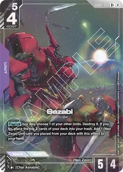 Sazabi (R+) - GD05-052 - Full Art Rare - Freedom Ascension