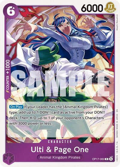 Ulti & Page One - OP17-060 - Rare - The World's Strongest Warriors