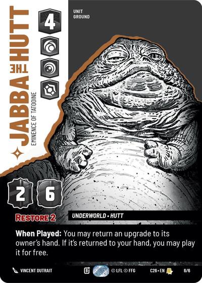 Jabba the Hutt - Eminence of Tatooine - 6/6 - Rare - 2026 Convention Exclusive