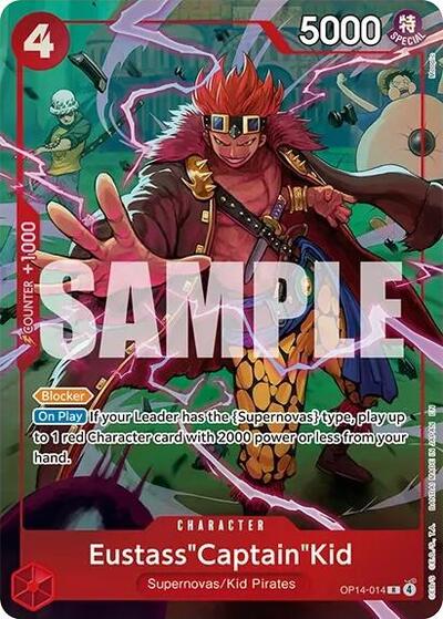 Eustass"Captain"Kid - OP14-014 - Rare (One Piece Card Game Illustration Box Vol. 8) - One Piece Promotion Cards