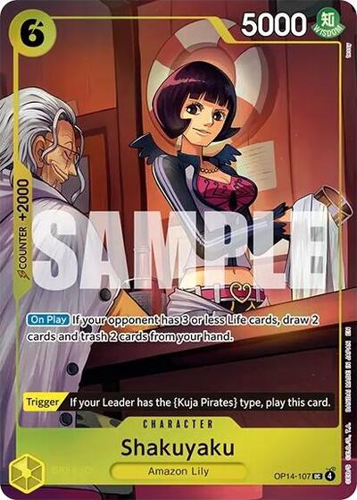 Shakuyaku - OP14-107 - Uncommon (One Piece Card Game Illustration Box Vol. 7) - One Piece Promotion Cards