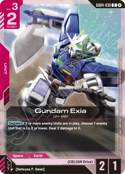 Gundam Exia (GD04-038) (Event Pack 02) - GD04-038 - RARE - Gundam Promotional Cards