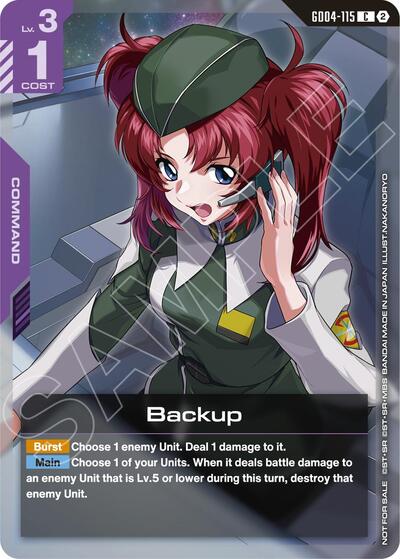 Backup (Event Pack 02) - GD04-115 - COMMON - Gundam Promotional Cards