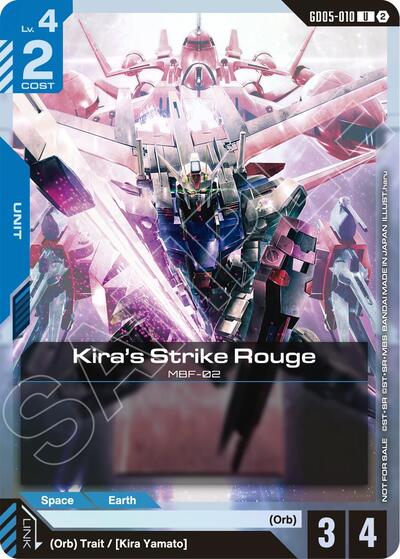 Kira's Strike Rouge (Event Pack 02) - GD05-010 - UNCOMMON - Gundam Promotional Cards