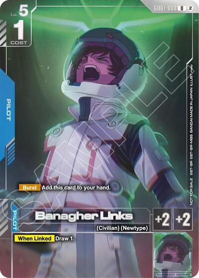 Banagher Links (Newtype Challenge 2026 Mission 4) - GD01-088 - UNCOMMON - Gundam Promotional Cards