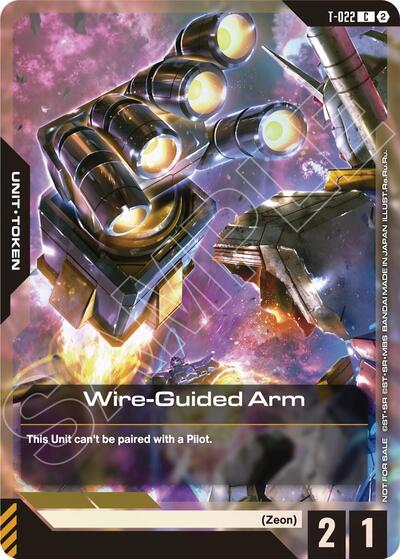 Wire-Guided Arm (T-022) Token (Right Hand) (World Championship Regionals 26-27 Season 2) - T-022 - COMMON - Gundam Promotional Cards