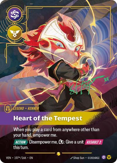 Kennen, Heart of the Tempest - 197*/166 - Showcase (Signature) - Vendetta