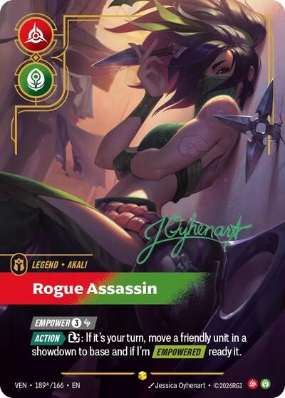 Akali, Rogue Assassin - 189*/166 - Showcase (Signature) - Vendetta