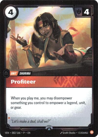 Profiteer - 082/166 - Uncommon - Riftbound Organized Play Promotional Cards