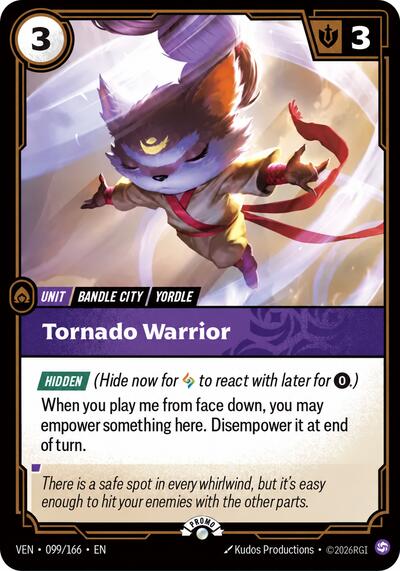 Tornado Warrior - 099/166 - Common - Riftbound Organized Play Promotional Cards