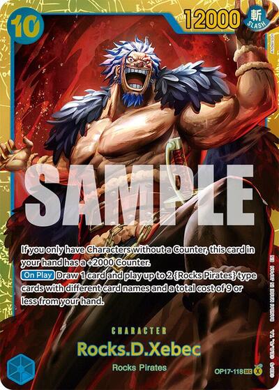 Rocks.D.Xebec - OP17-118 - Secret Rare - The World's Strongest Warriors