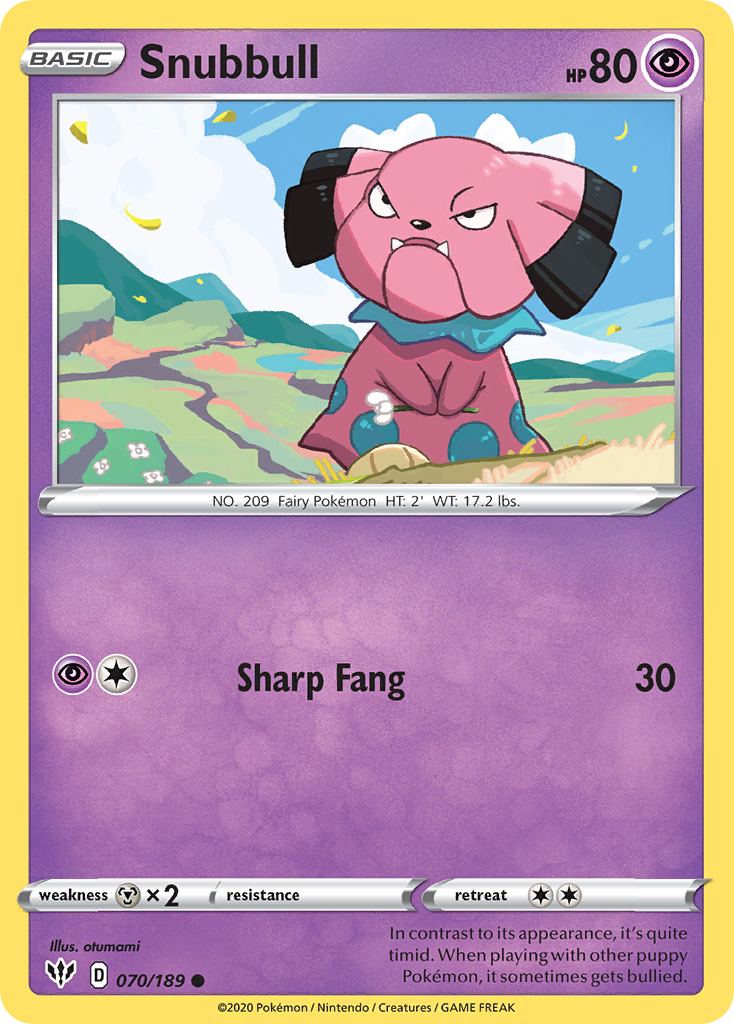 Snubbull - 070/189 - Darkness Ablaze